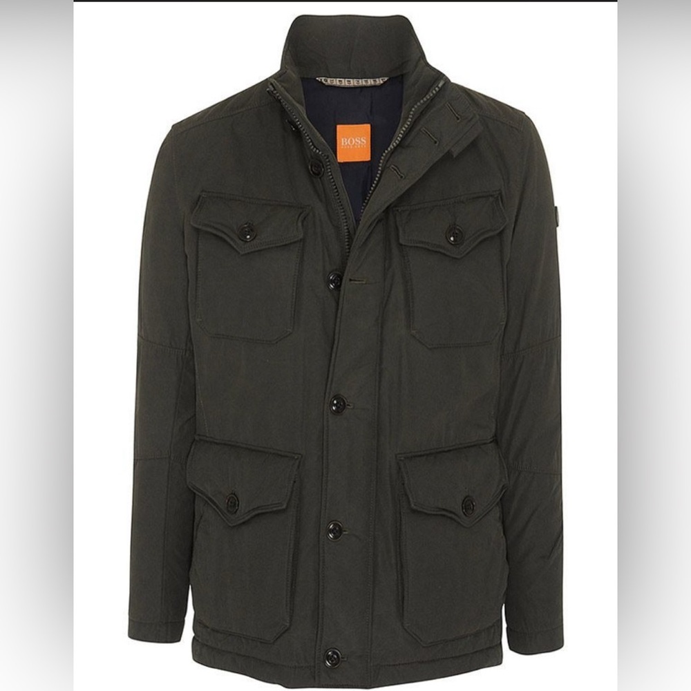 BOSS Men's Black charcoal Jacket